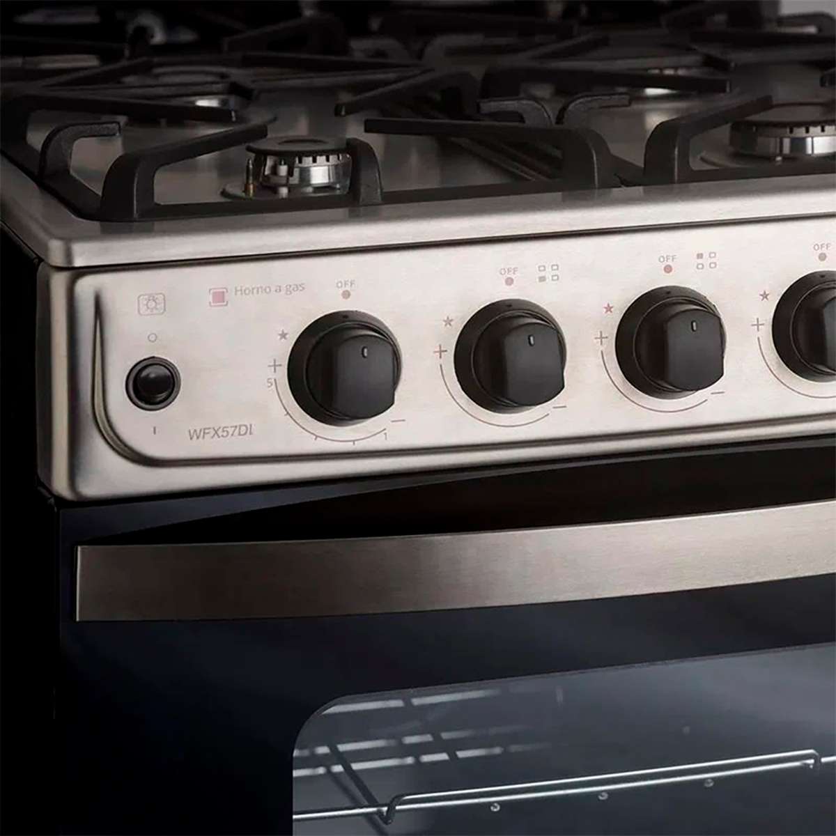 Cocina Whirlpool Multigas 56 Cm Inox Wfx57di